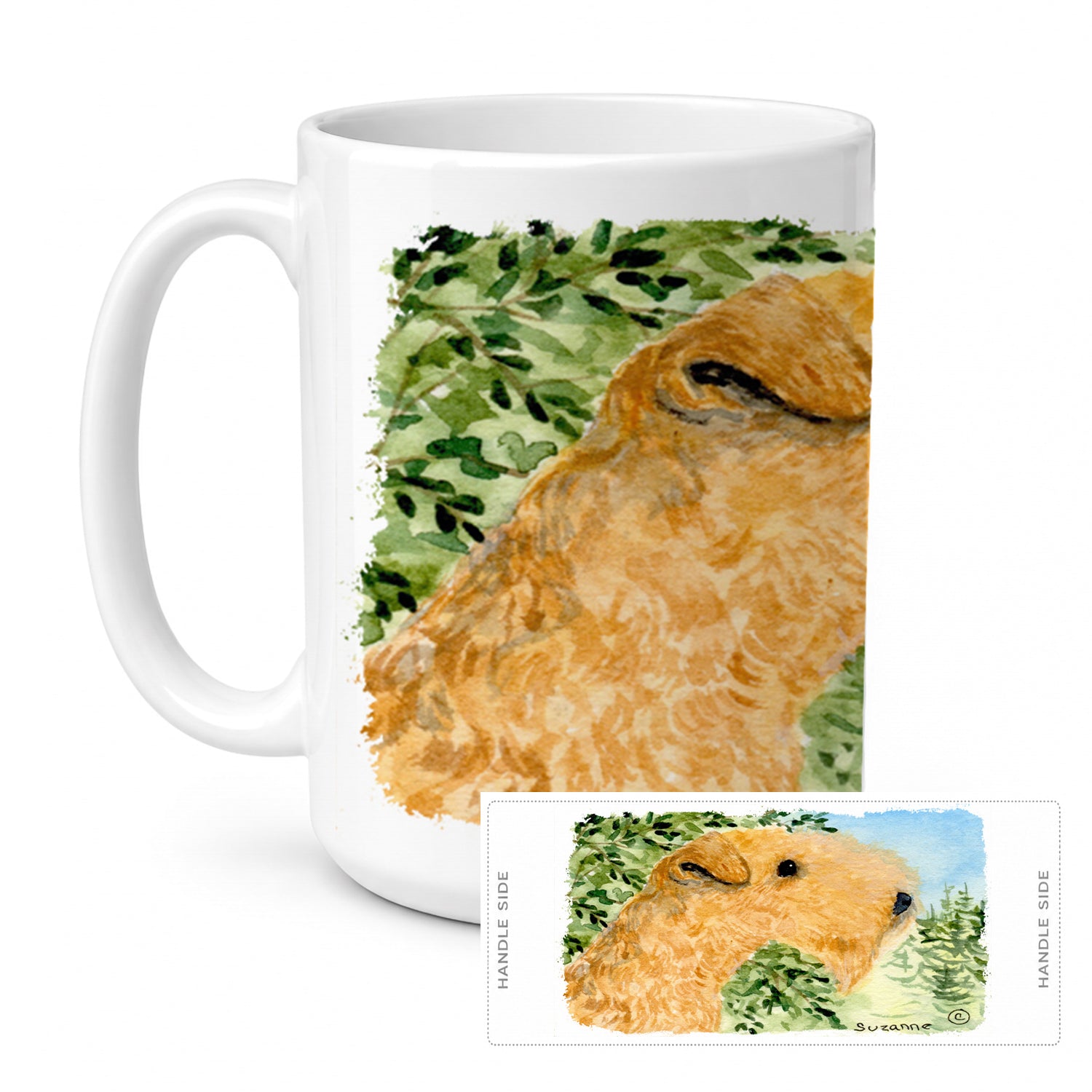 Lakeland Terrier Ceramic Coffee Mug 15 oz Decorative Large C Handle Mug Cup for Tea, Cocoa Hot Chocolate