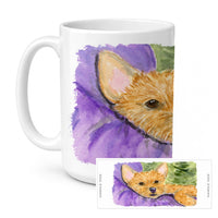 Norwich Terrier Ceramic Coffee Mug 15 oz Decorative Large C Handle Mug Cup for Tea, Cocoa Hot Chocolate