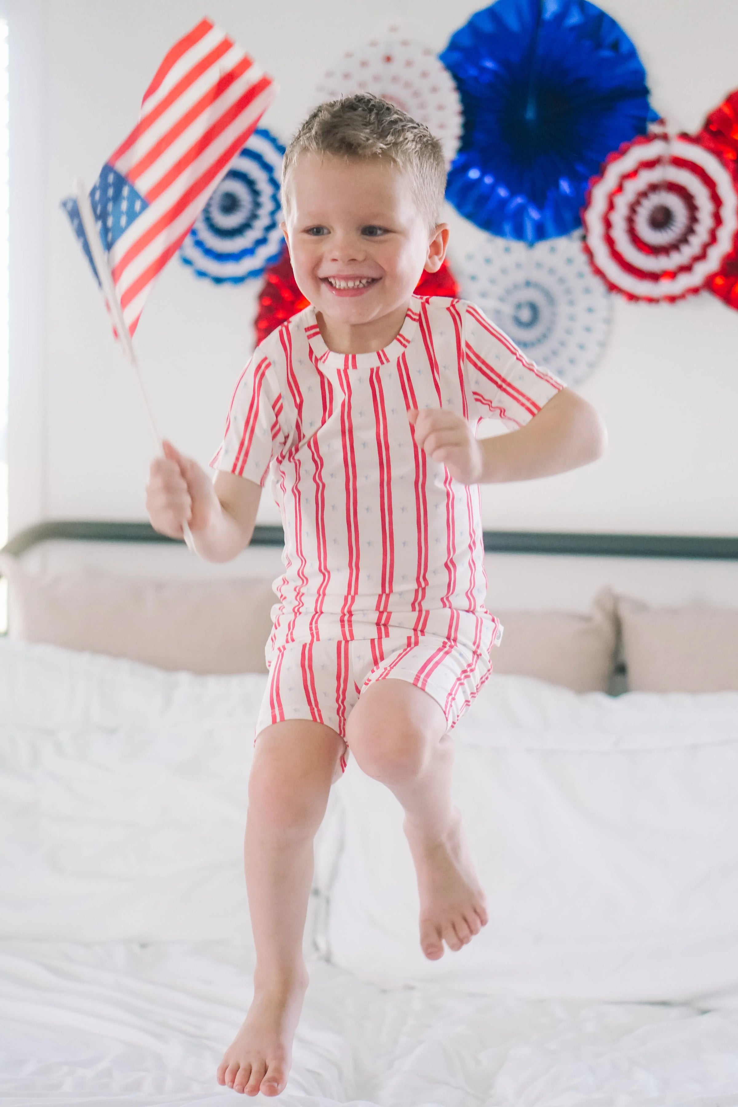 Stars & Stripes 2pc Bamboo Pajamas - BIG FRENCHIES