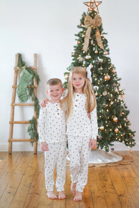 Tiny Trees Ribbed Bamboo 2pc Henley Pajamas - BIG FRENCHIES
