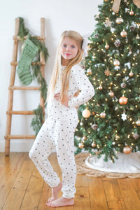 Tiny Trees Ribbed Bamboo 2pc Henley Pajamas - BIG FRENCHIES