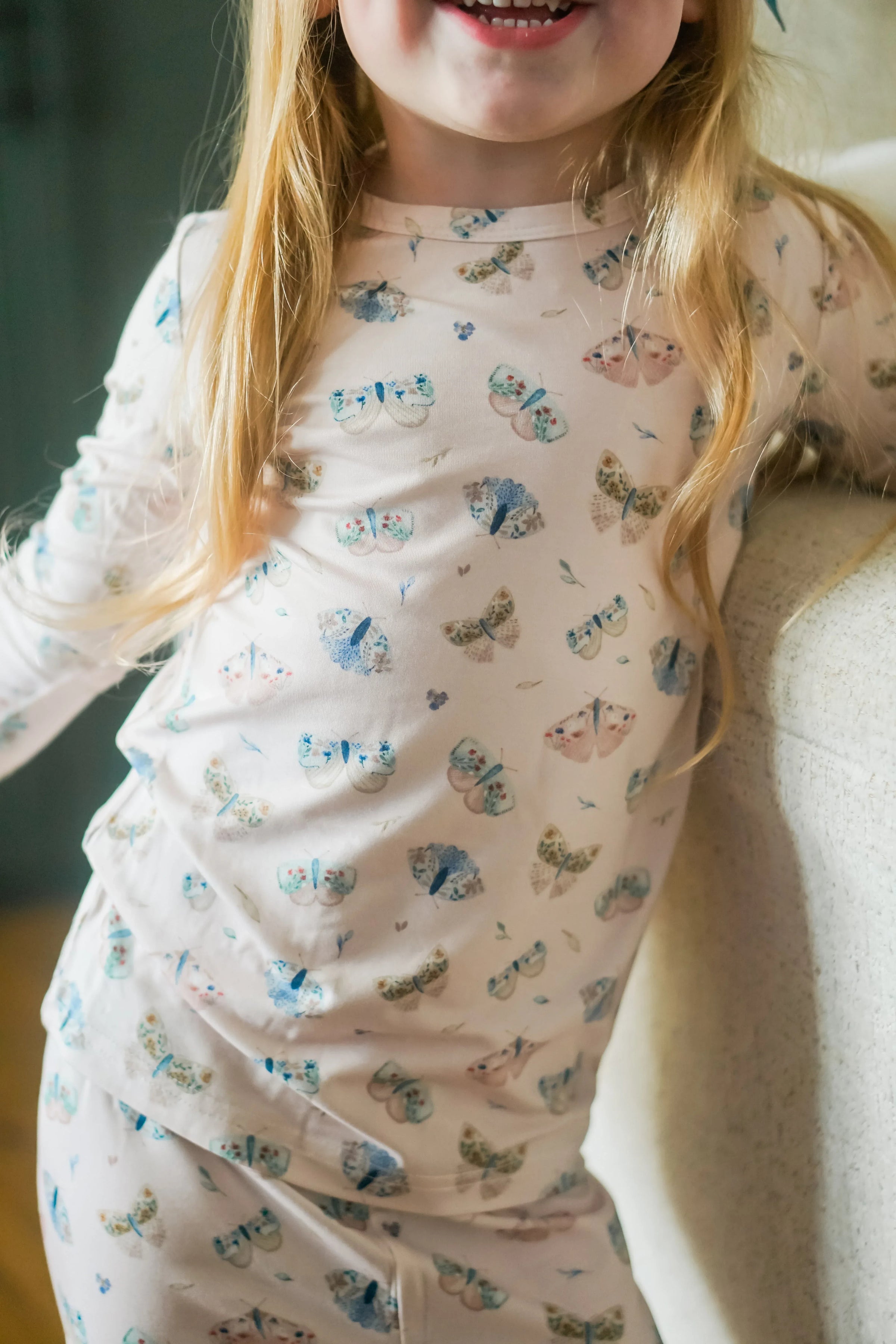 Luna Moths 2pc Bamboo Pajamas - BIG FRENCHIES