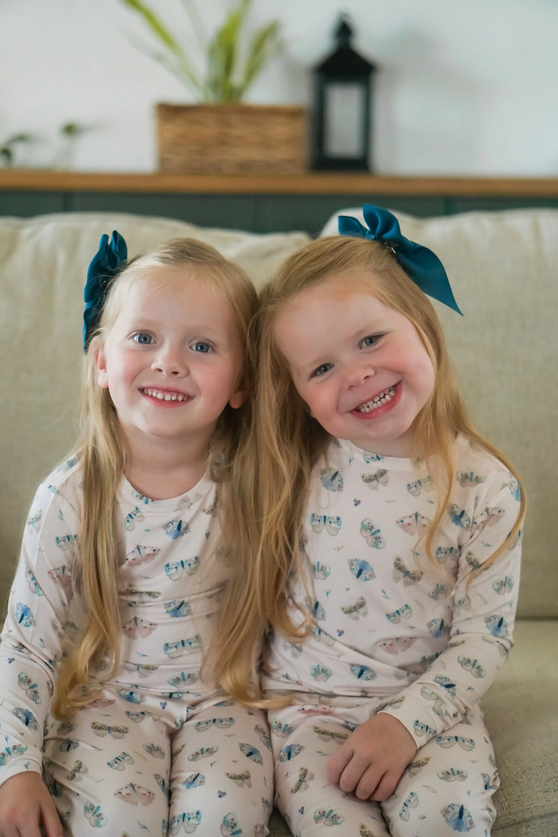Luna Moths 2pc Bamboo Pajamas - BIG FRENCHIES