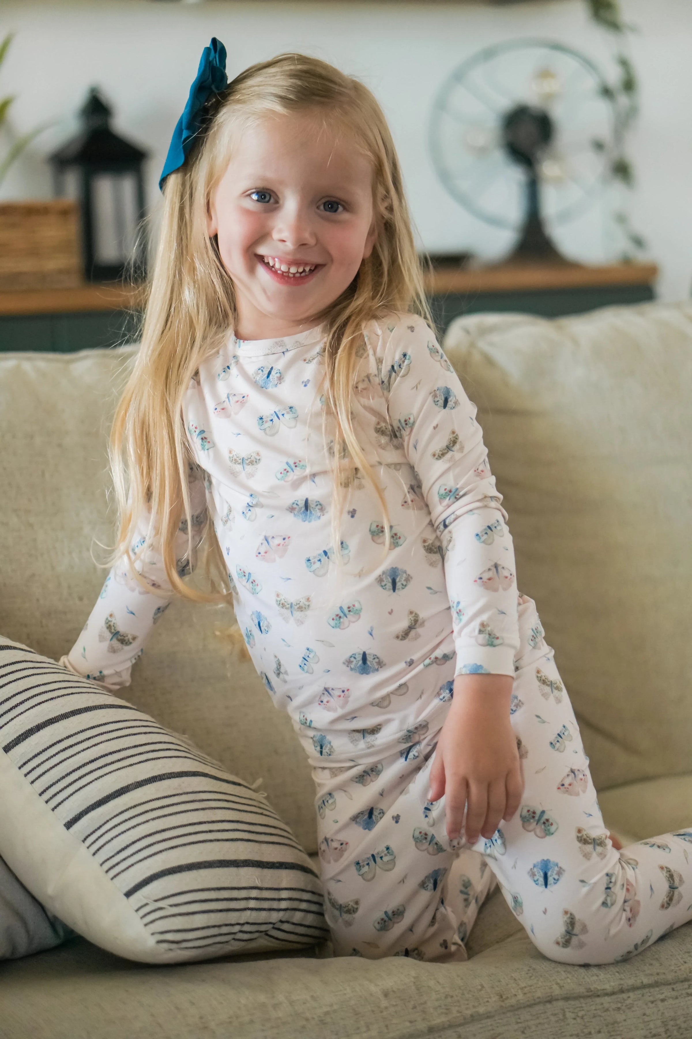 Luna Moths 2pc Bamboo Pajamas - BIG FRENCHIES