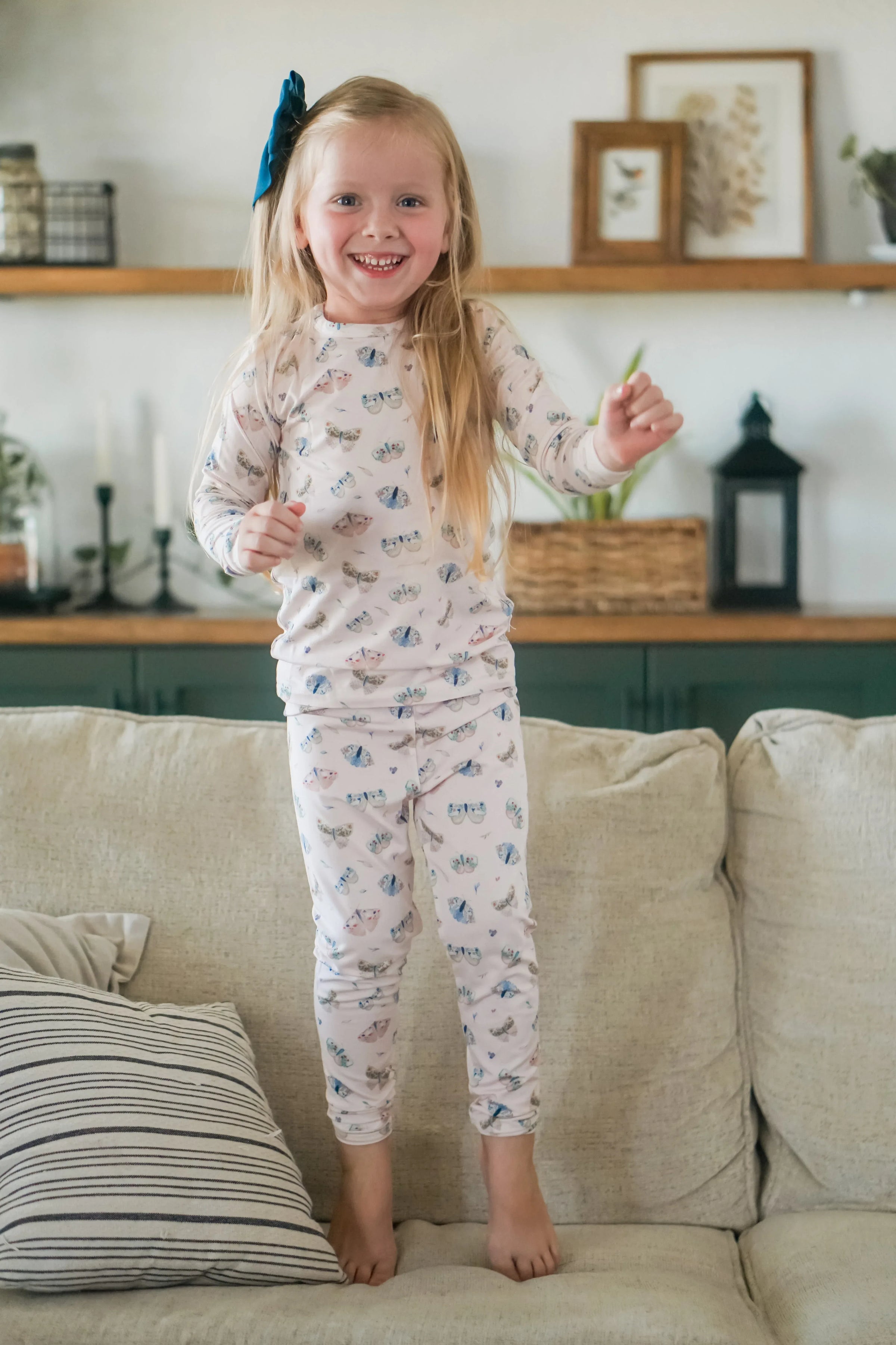 Luna Moths 2pc Bamboo Pajamas - BIG FRENCHIES