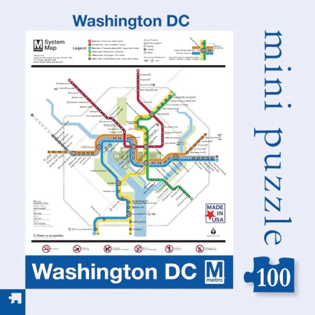DC Metro Map Mini - BIG FRENCHIES