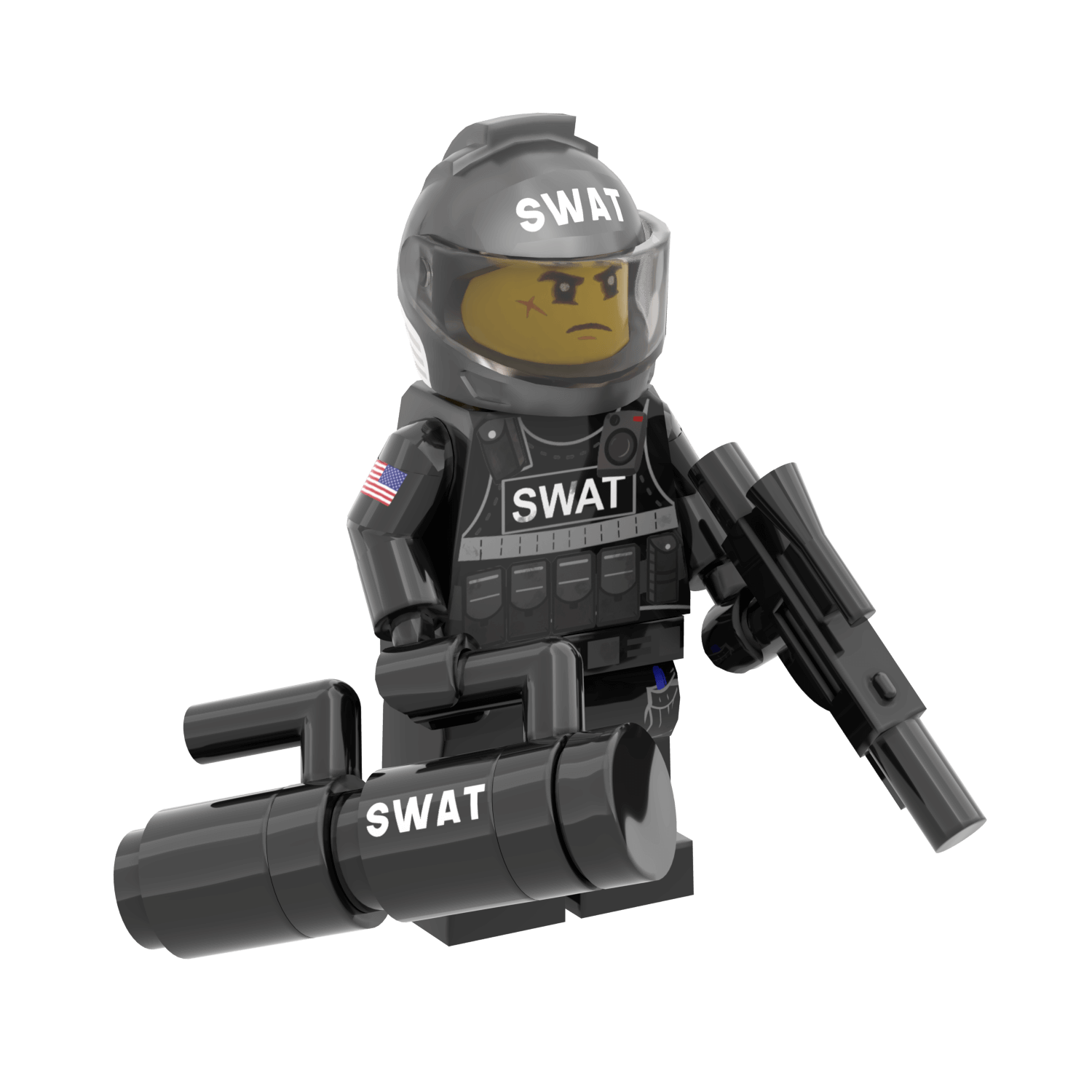 SWAT Operator, Breach & Entry Specialist - Custom Minifig - Made Using LEGO® Parts