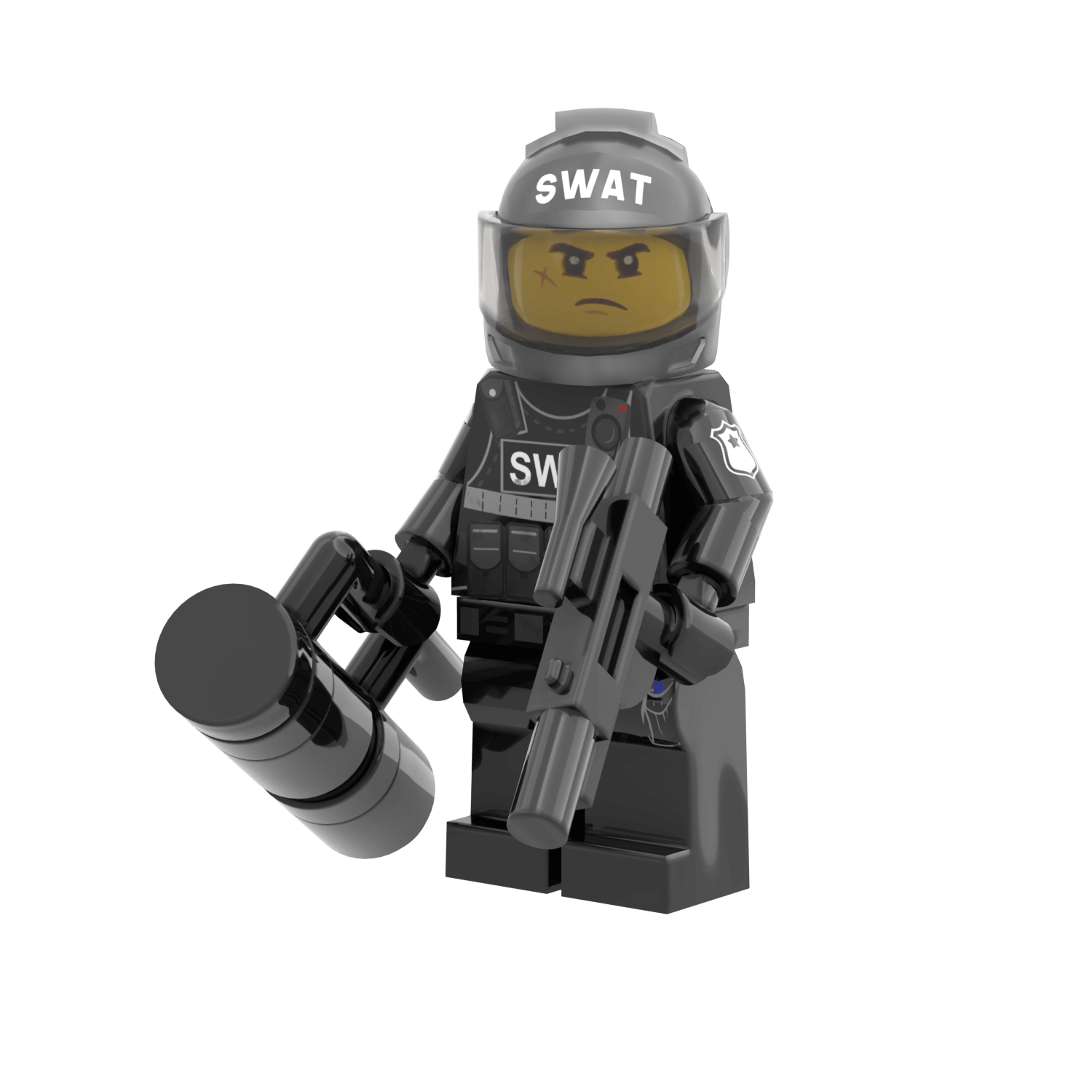 SWAT Operator, Breach & Entry Specialist - Custom Minifig - Made Using LEGO® Parts