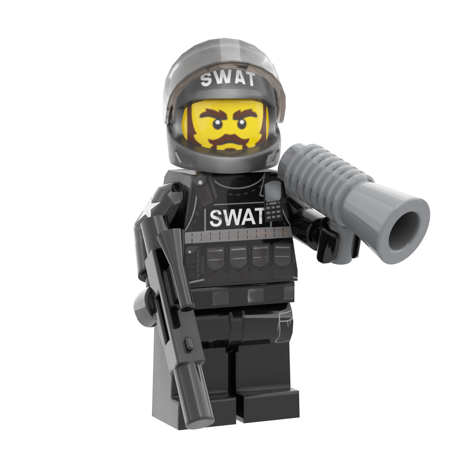 SWAT Commander - Custom Minifig - Made Using LEGO® Parts