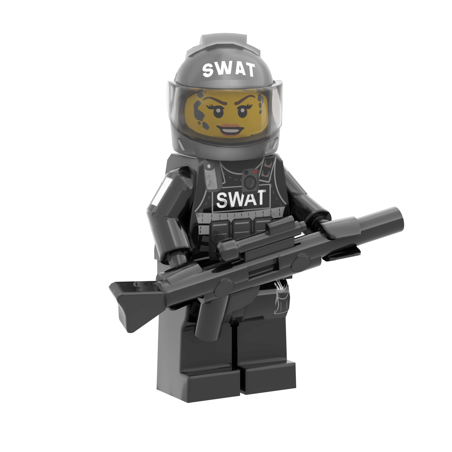 SWAT Lieutenant - Custom Minifig - Made Using LEGO® Parts