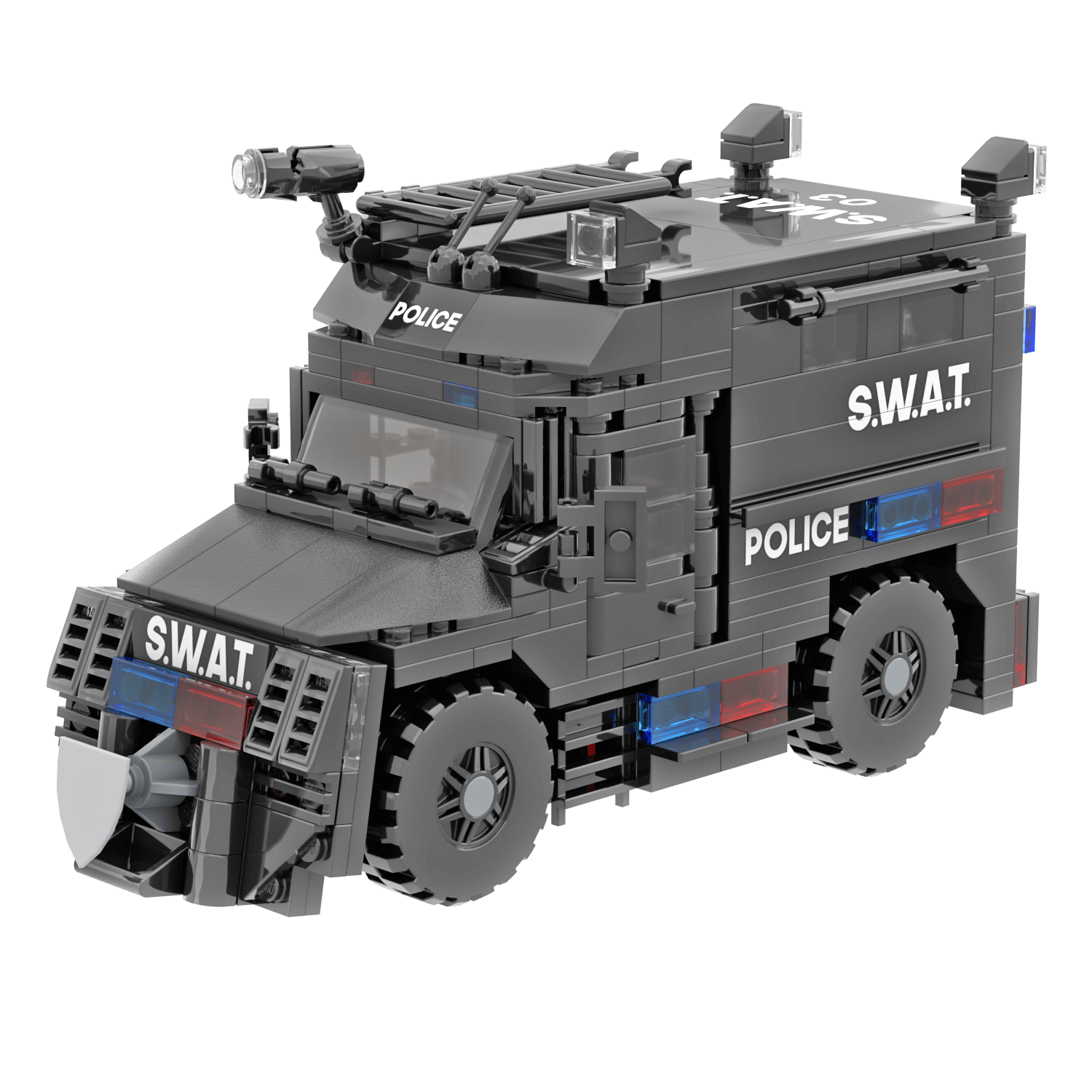 Police Armored S.W.A.T. Vehicle - Custom Building Set - Made Using LEGO® Parts