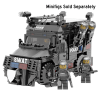 Police Armored S.W.A.T. Vehicle - Custom Building Set - Made Using LEGO® Parts