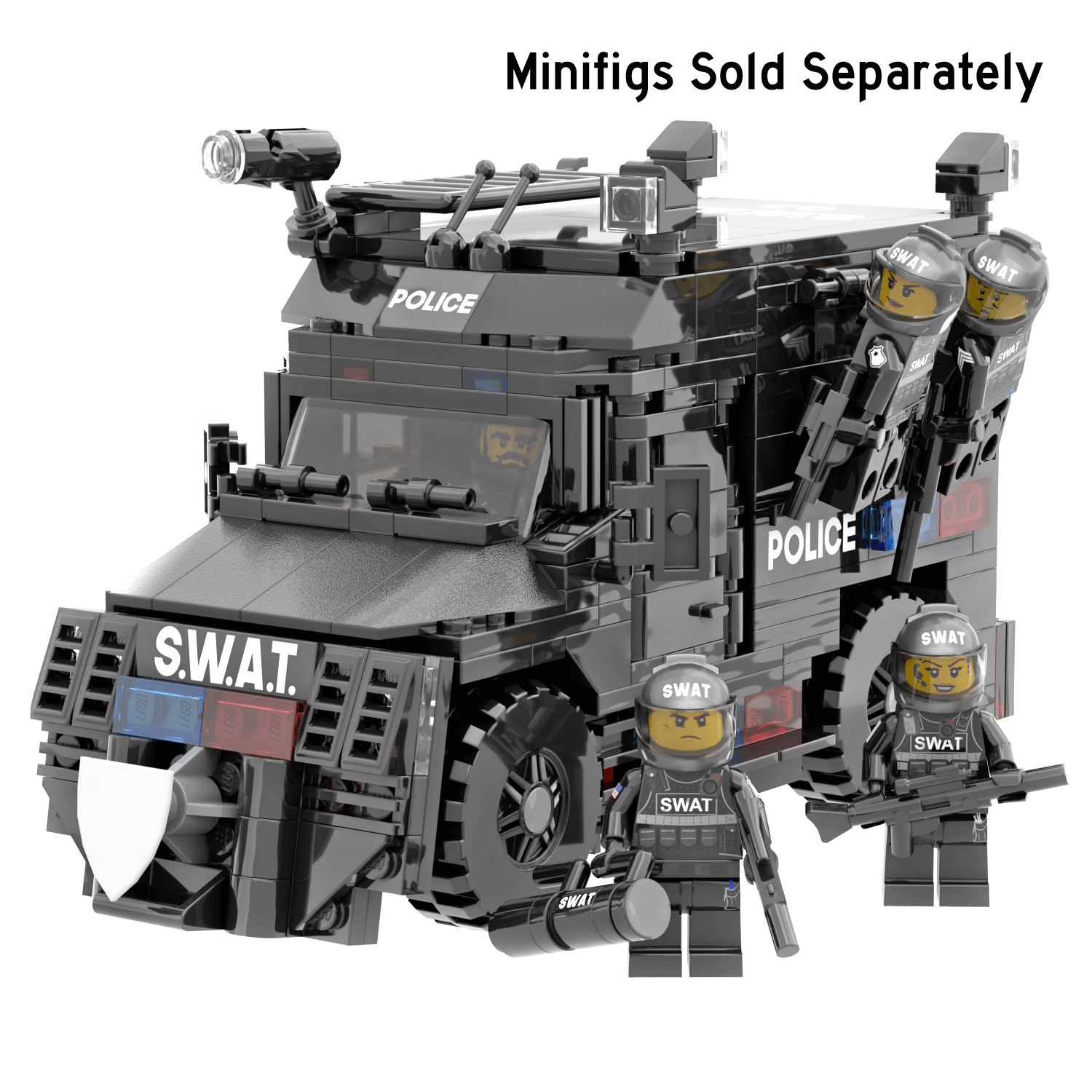 Police Armored S.W.A.T. Vehicle - Custom Building Set - Made Using LEGO® Parts