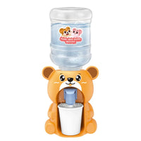 Kids Mini Dual Water Dispenser Toy Cute Water Juice Milk Drinking Fountain Simulation Kitchen Toys for Boys Girls Gift