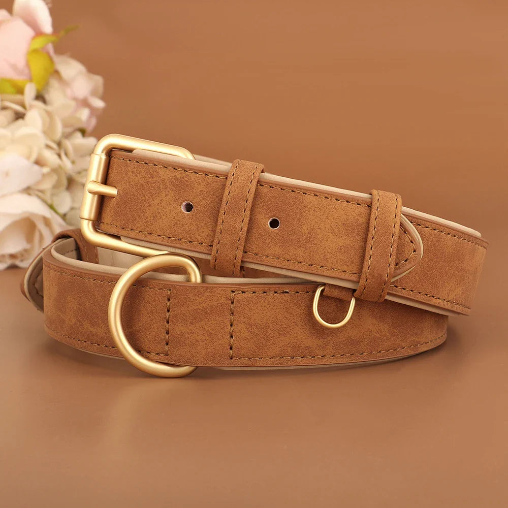 Premium Leather Dog Collar for Style and Durability - BIG FRENCHIES