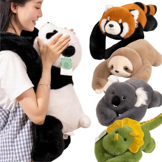 Kawaii Forest Animal Plush Doll – Soft Long-Arm Raccoon & Panda - BIG FRENCHIES