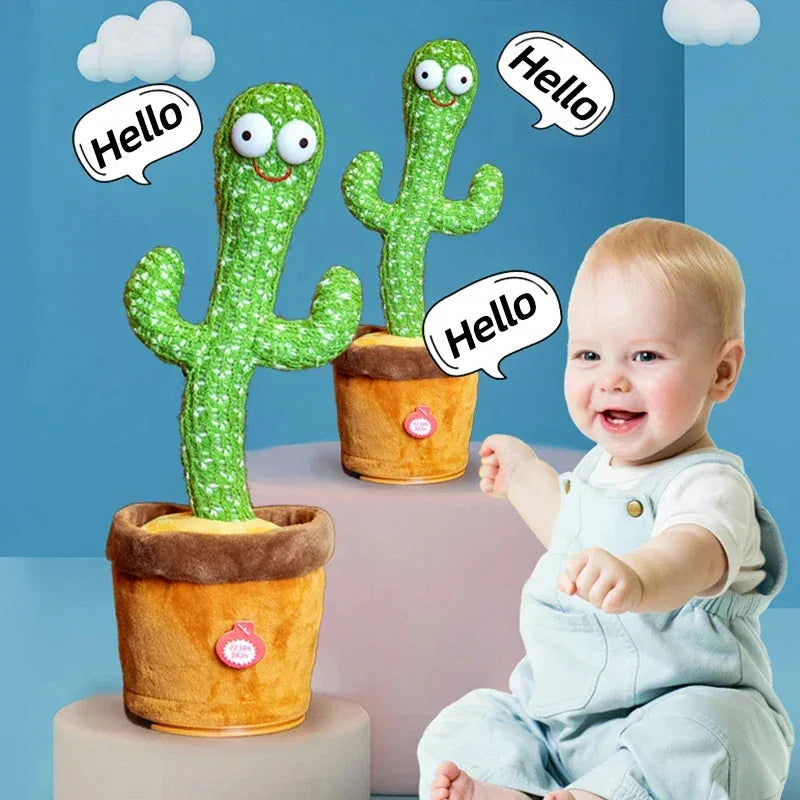 Dancing Cactus Toy – Talking, Singing, Wriggling Plush Interactive Toy - BIG FRENCHIES