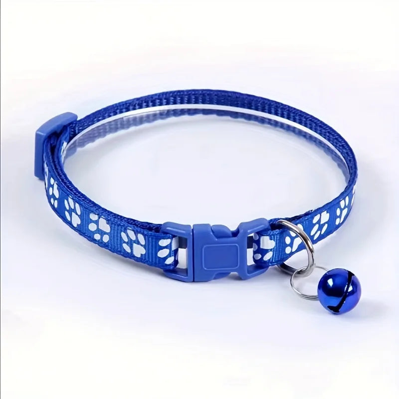 Colorful Adjustable Cat Collar with Bell - BIG FRENCHIES