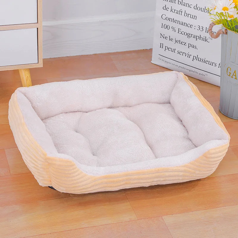 Color Square Winter Warm Pet Bed – Dog & Cat House - BIG FRENCHIES