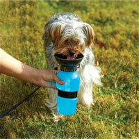 500ml Outdoor Portable Pet Water Bottle – Leakproof Dog & Cat Travel Cup with Drinking Bowl Feeder - BIG FRENCHIES