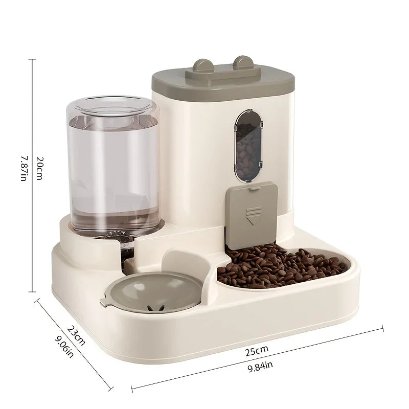 2 in 1 Fully Automatic Pet Food & Water Dispenser - BIG FRENCHIES