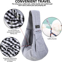 Cotton Dog Sling Carrier – Crossbody Travel Bag - BIG FRENCHIES