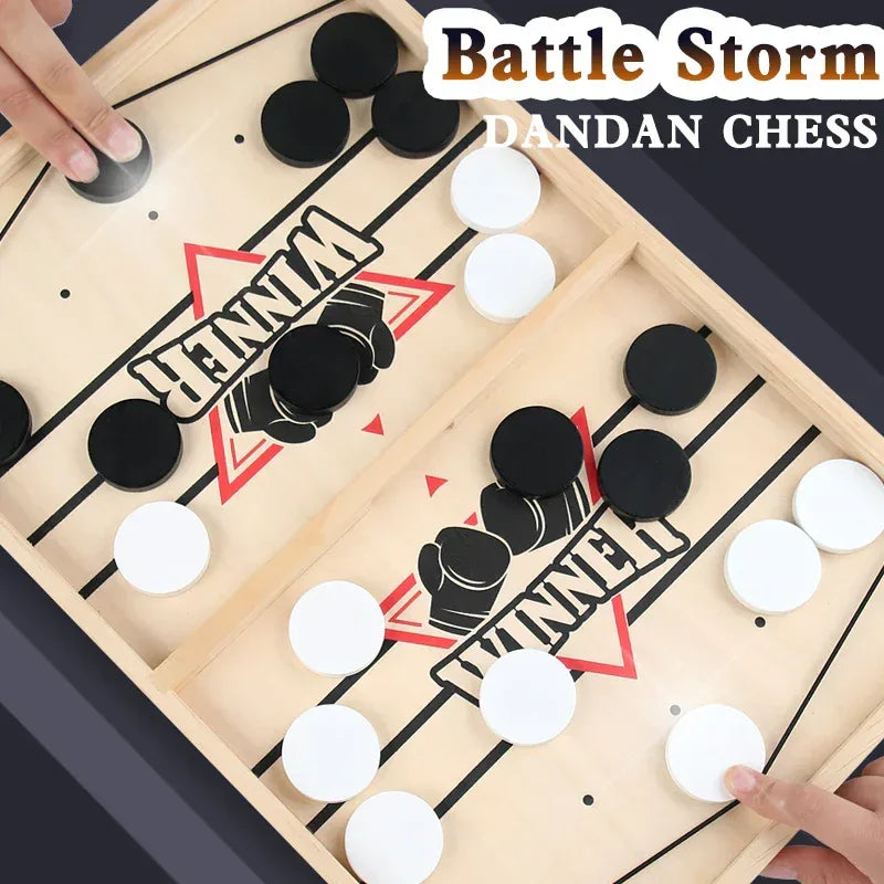 Wooden Bouncing Chess Tabletop Game – Parent-Child Interactive Toy - BIG FRENCHIES