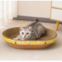 Oval Cat Scratch Board – Cat Scratcher and Bed - BIG FRENCHIES