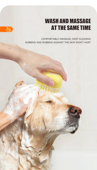 Pet Bathing Brush with Shampoo Dispenser - BIG FRENCHIES