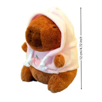 Cute Capybara Plush Toy – Hoodie with Wings Stuffed Animal Doll