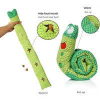 Dog Puzzle Feeder Plush Snail – Interactive Squeaky Chew Toy for Puppies & Dogs - BIG FRENCHIES