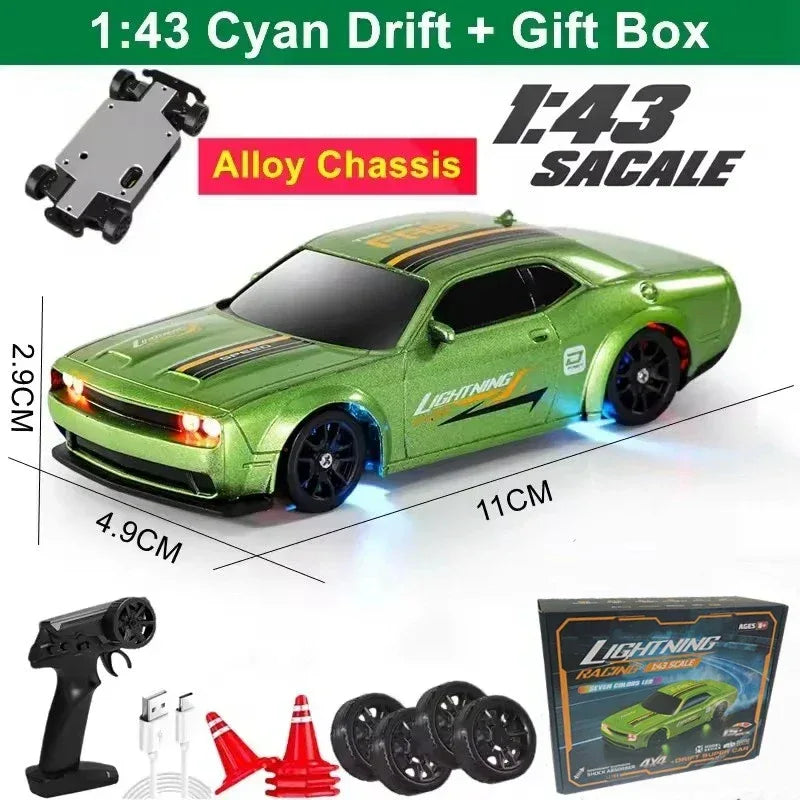 1/64 High-Speed Drift RC Car 4WD Remote Control Mini Racing Toy - BIG FRENCHIES