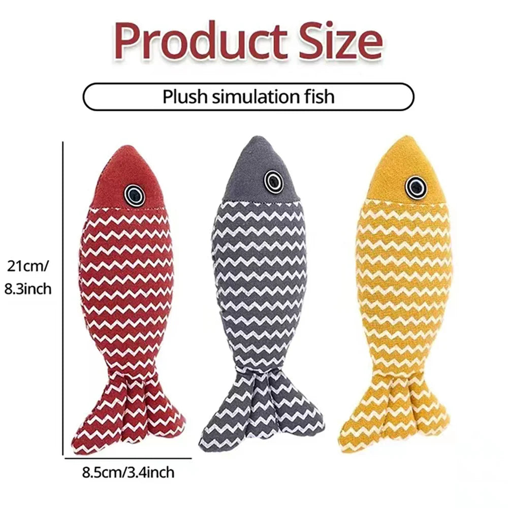 Catnip Fish Toy – Interactive Plush Simulation Fish for Cats & Kittens - BIG FRENCHIES