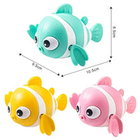 Swimming Clown Fish Bath Toy – Cute Wind-Up Baby Bath Toy - BIG FRENCHIES