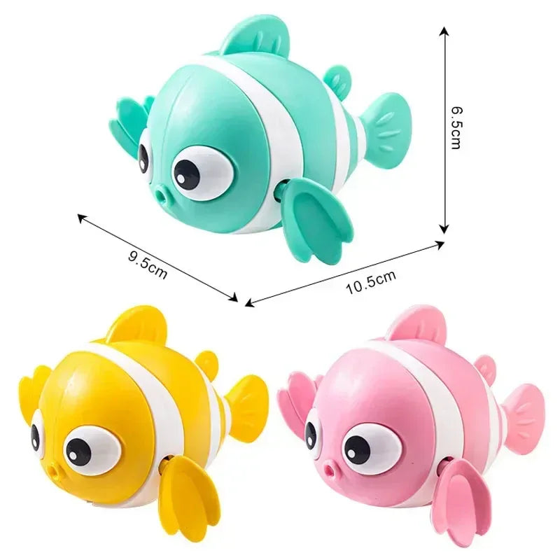 Swimming Clown Fish Bath Toy – Cute Wind-Up Baby Bath Toy - BIG FRENCHIES