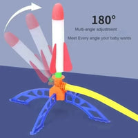 Kids Outdoor Rocket Launcher – Air-Powered Foot Pump Soaring Toy
