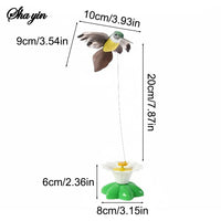 Electric Flying Bird Teasing Stick Automatically Spins Around Hummingbird, Cat Self Hi Toy