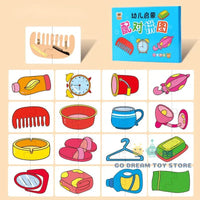 32Pcs Toddler Matching Cards – Montessori Animal & Shape Puzzle Set - BIG FRENCHIES