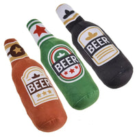 Plush Beer Bottle Dog Toy – Squeaky, Bite-Resistant, Teeth Cleaning - BIG FRENCHIES