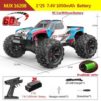 Hyper Go MJX 16209 16207 16208 16210 1/16 4WD RC Car 70KM/H Brushless RC Racing Car Remote Control Cars Off-Road Truck Toys - BIG FRENCHIES