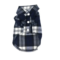 British Style Plaid Dog Shirt – Cotton Pet Clothes for Small Dogs & Cats - BIG FRENCHIES