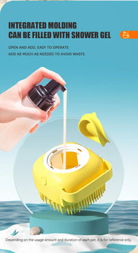Pet Bathing Brush with Shampoo Dispenser - BIG FRENCHIES