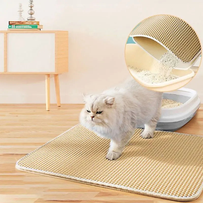 Cat Litter Mat – Waterproof Double Layer For Clean Floors - BIG FRENCHIES