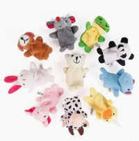 Cartoon Finger Puppets – 1/5/10pcs Plush Hand Dolls for Kids