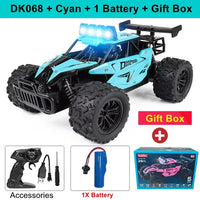 1:16 RC Drift Racing Car - High-Speed Off-Road Alloy Truck with LED Lights, 20KM/H, 2.4G Radio Control for Kids & Adults