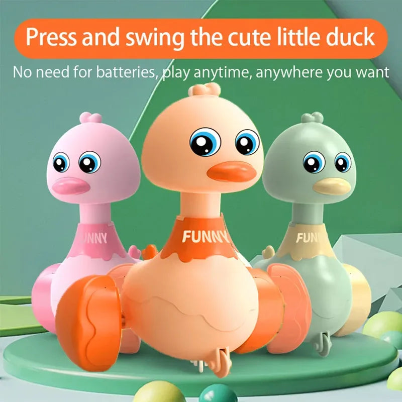 Baby Duck Pull Back Car – Cartoon Swing Toy for Toddlers Boys & Girls - BIG FRENCHIES