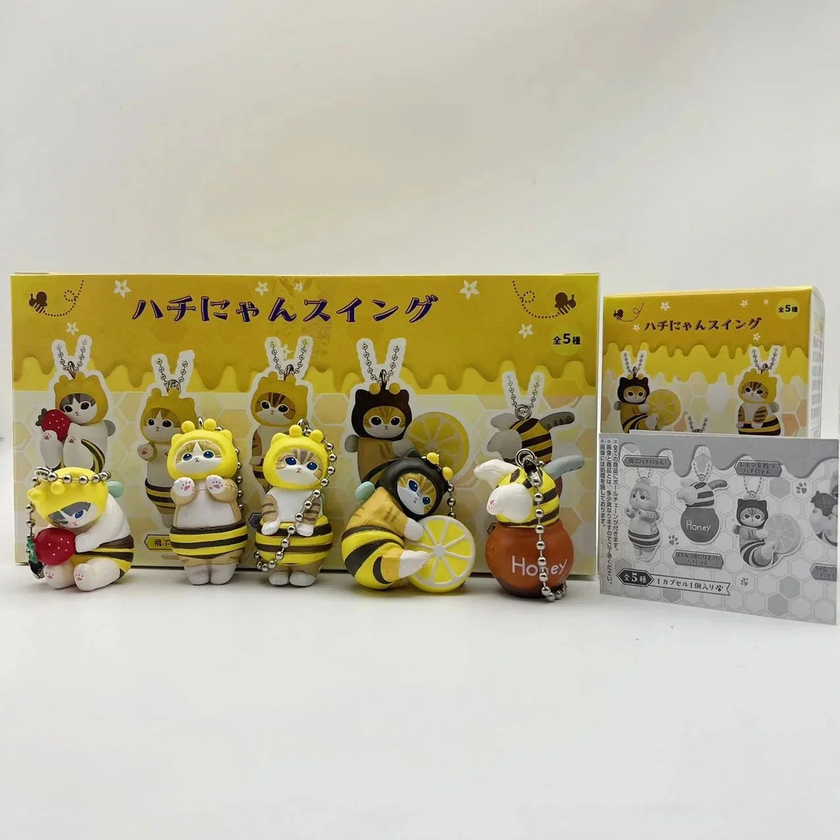 New Mofusand Bee Shaped Blind Box Twisted Egg Bee Cat Anime Figure Ornament Cute Doll Handmade Model Decor Toy Kid Birthday Gift-Pet Toys-BIG FRENCHIES-Econic Blanks