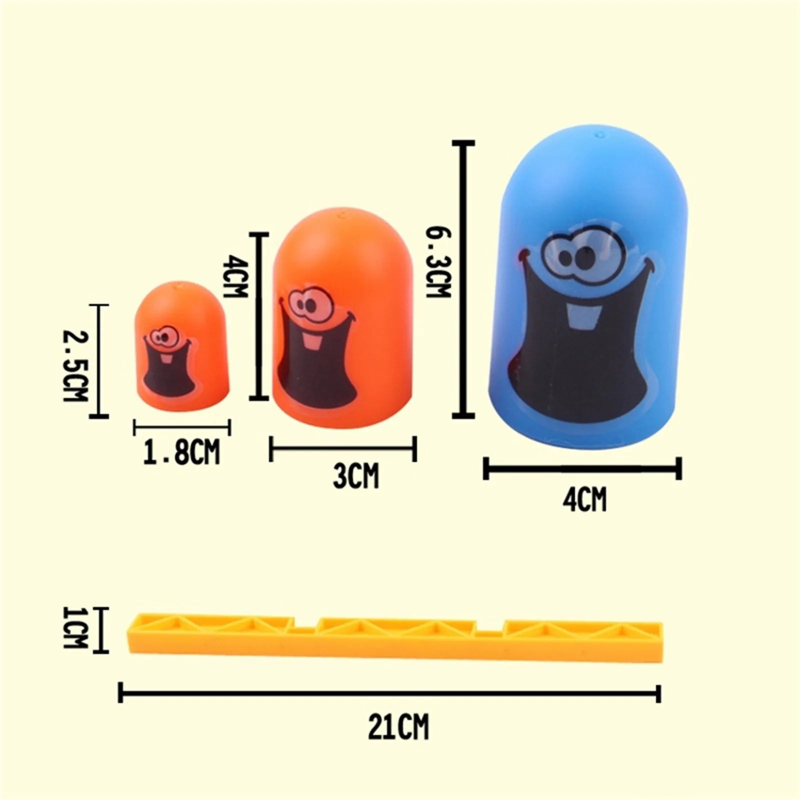 MEACAOFG 2 Players Tic Tac Toe Big Eat Small Gobble Board Game Parent-child