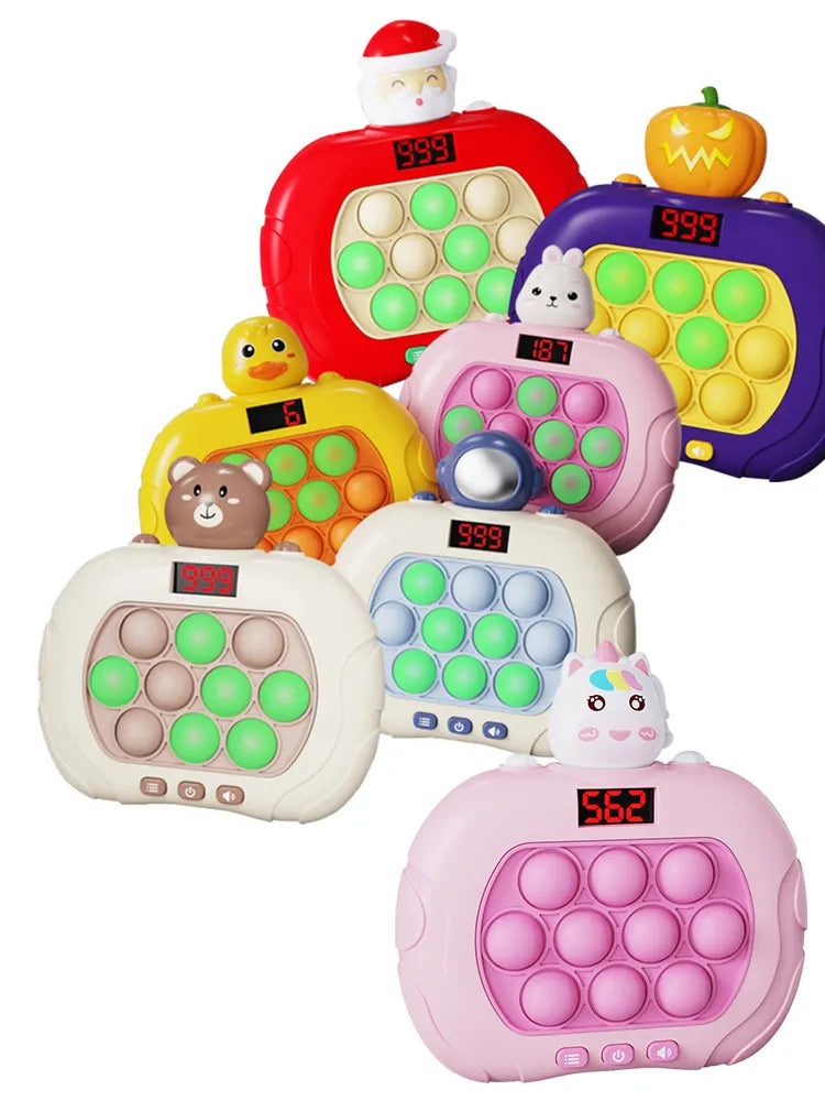 MEACAOFG 999 Level Electronic Pop Push Quick Push Game Console with LED Display