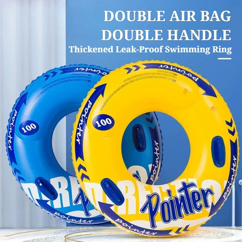 Double Airbag Swimming Ring Anti-Roll Inflatable Float for Kids & Adults - BIG FRENCHIES